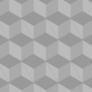 3D cube-sg gradient pattern made with CSS3